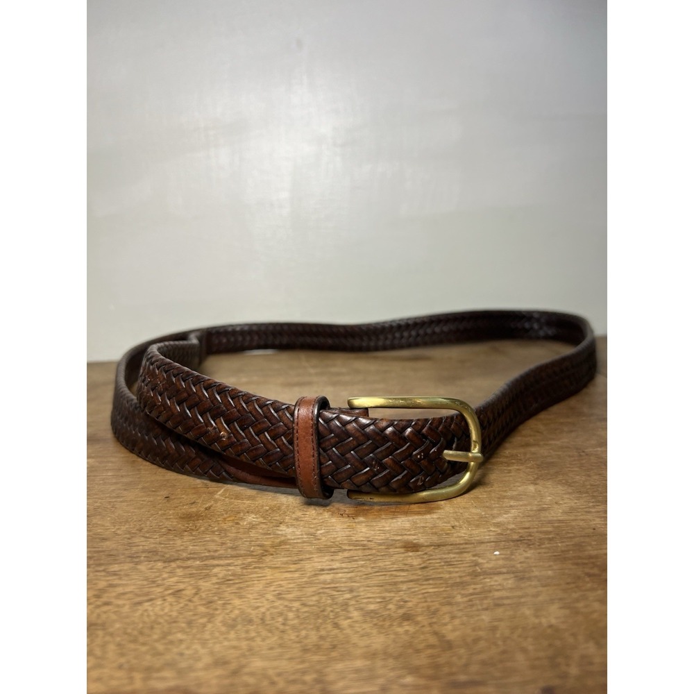 Vintage Perry Ellis Leather LONG 4.5ft-ish Belt Wraparound Boho Southwest Ranch